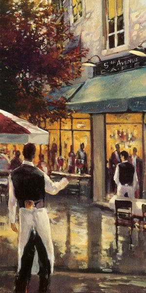 Brent Heighton 5th Ave Cafe Kunstdruck 40x80cm | Yourdecoration.de