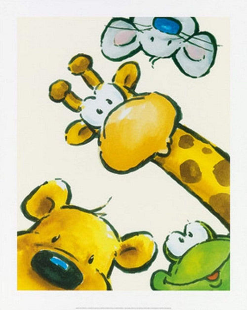 Jean Paul Courtsey Funny Friends III Kunstdruck 40x50cm | Yourdecoration.de