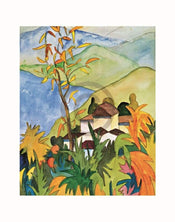 Hermann Hesse Dorf Ã¼ber dem See Kunstdruck 56x71cm | Yourdecoration.de