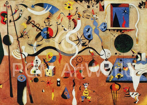 Joan Miro Il carnevale d'Arlecchino Kunstdruck 80x60cm | Yourdecoration.de