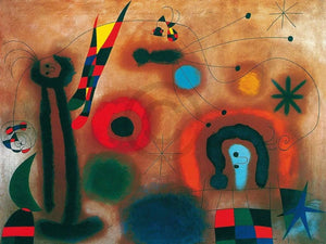 Joan Miro Libelle mit roten FlÃ¼geln Kunstdruck 80x60cm | Yourdecoration.de