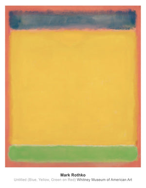 Mark Rothko Untitled Blue, Yellow, Green, Red Kunstdruck 71x91cm | Yourdecoration.de