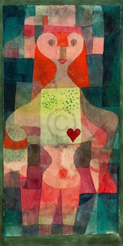 Paul Klee Herzdame Kunstdruck 60x80cm | Yourdecoration.de