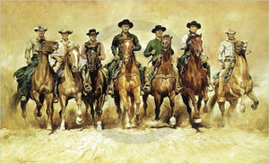 Renato Casaro The magnificent Seven Kunstdruck 100x61cm | Yourdecoration.de