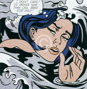 Roy Lichtenstein Drowning Girl small Kunstdruck 28x35.5cm | Yourdecoration.de