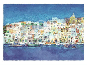 Ralf Westphal Corricella, Insel Procida Kunstdruck 80x60cm | Yourdecoration.de