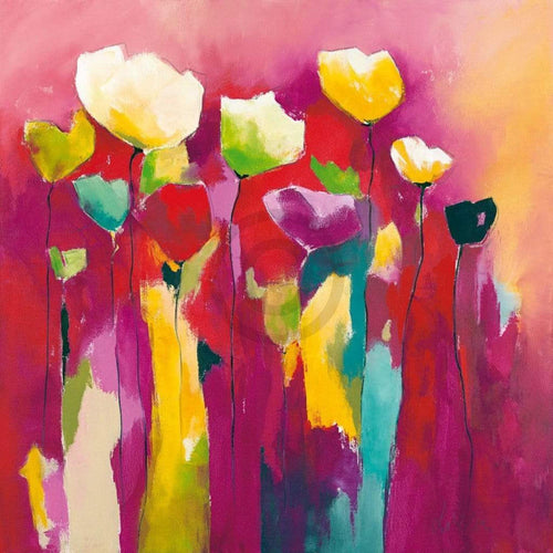 Anne L. Strunk Townflowers I Kunstdruck 98x98cm | Yourdecoration.de