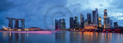 Shutterstock Panorama of Singapore Kunstdruck 95x33cm | Yourdecoration.de