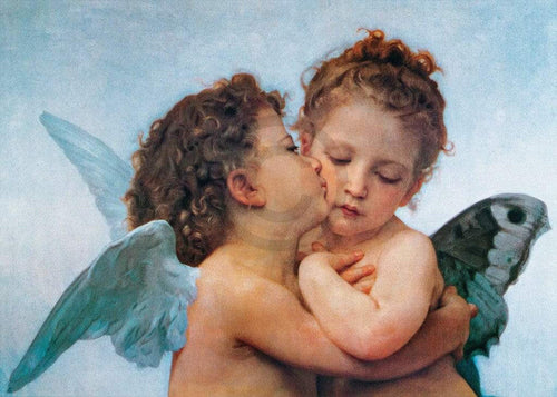 William Bouguereau First Kiss Kunstdruck 70x50cm | Yourdecoration.de