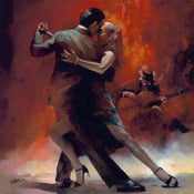 Willem Haenraets Tango Argentino II Kunstdruck 70x70cm | Yourdecoration.de