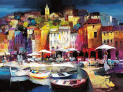 Willem Haenraets Seaport Town II Kunstdruck 80x60cm | Yourdecoration.de