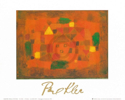 Paul Klee Paesaggio al tramonto, 1923 Kunstdruck 30x24cm | Yourdecoration.de