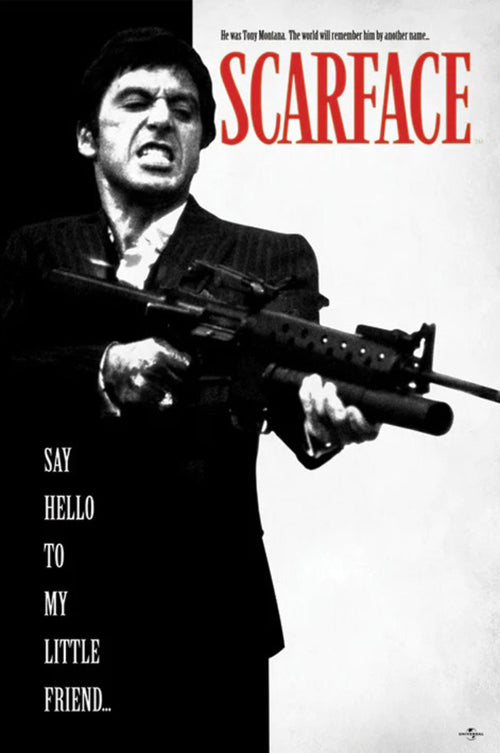 pyramid pp32598 scarface say hello to my little friend poster 61x91 5cm | Yourdecoration.at