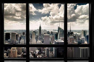 Pyramid New York Window Poster 91,5x61cm | Yourdecoration.de