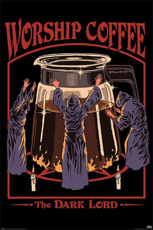 Pyramid Steven Rhodes Worship Coffee Poster 61x91,5cm | Yourdecoration.de