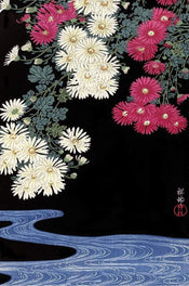 Pyramid Ohara Koson Chrysanthemum and Running Water Poster 61x91,5cm | Yourdecoration.de