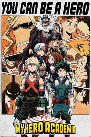 Pyramid My Hero Academia Be a Hero Poster 61x91,5cm | Yourdecoration.de