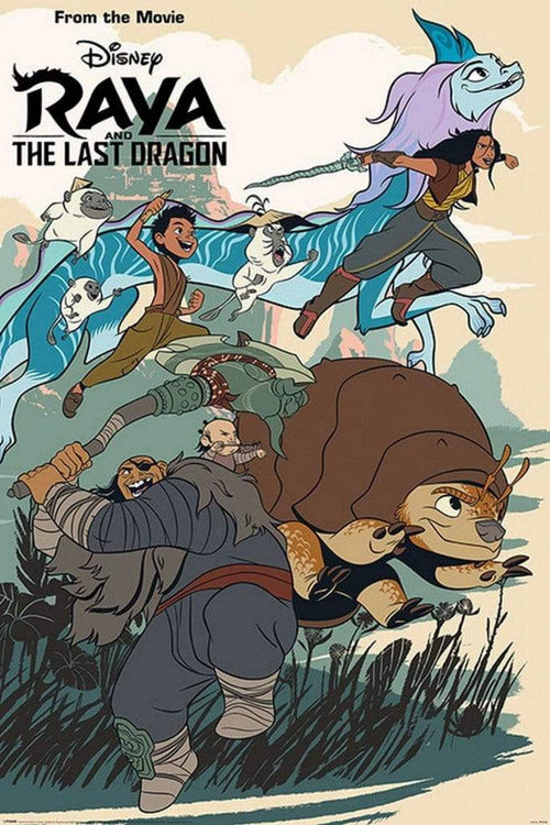 Pyramid Raya and the Last Dragon Jumping Into Action Poster 61x91,5cm | Yourdecoration.de