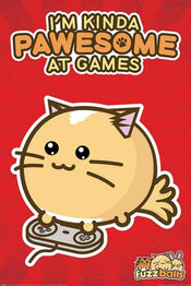 Pyramid Fuzzballs Pawsome Gamer Poster 61x91,5cm | Yourdecoration.de