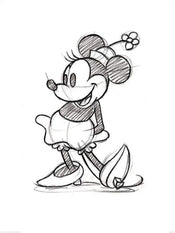 Pyramid Minnie Mouse Sketched Single Kunstdruck 60x80cm | Yourdecoration.de