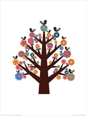 Pyramid Valentina Ramos Tree of Flowers Kunstdruck 30x40cm | Yourdecoration.de