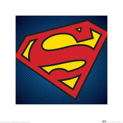 Pyramid DC Comics Superman Symbol Kunstdruck 40x40cm | Yourdecoration.de