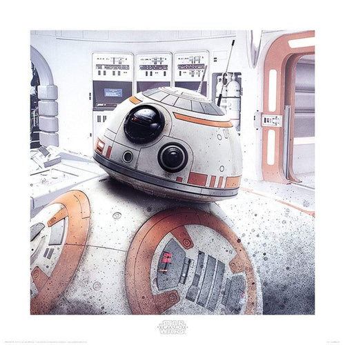 Pyramid Star Wars The Last Jedi BB8 Peek Kunstdruck 40x40cm | Yourdecoration.de