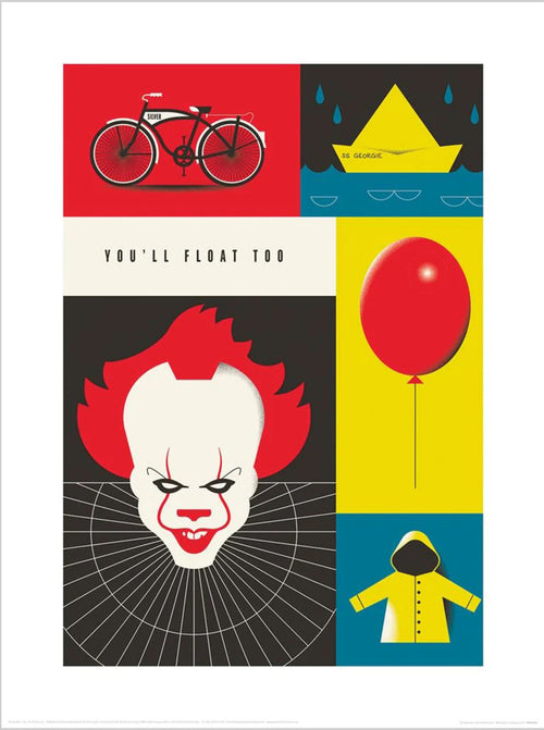 Pyramid Ppr54295 Warner Bros You Will Float Too Kunstdruck 30x40cm | Yourdecoration.at