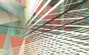 Komar Space Grid Autumn Vlies Fototapete 400x250cm 4 bahnen | Yourdecoration.de