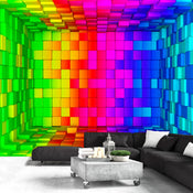 Fototapete - Rainbow Cube - Vliestapete