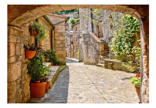 Fototapete - Provincial Alley in Tuscany - Vliestapete