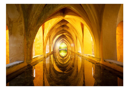 Fototapete - The Golden Corridor - Vliestapete