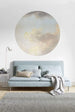 Komar Relic Clouds Vlies Fototapete 125x125cm Rund Sfeer | Yourdecoration.de