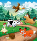 Dimex Animals and Forest Fototapete 225x250cm 3 Bahnen | Yourdecoration.de