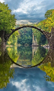 Dimex Arch Bridge Fototapete 150x250cm 2 Bahnen | Yourdecoration.de