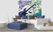 Dimex Blue Guitar Fototapete 225x250cm 3 Bahnen Sfeer | Yourdecoration.nl