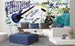 Dimex Blue Guitar Fototapete 375x150cm 5 Bahnen Sfeer | Yourdecoration.nl