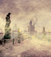 Dimex Charles Bridge Abstract I Fototapete 225x250cm 3 bahnen | Yourdecoration.de