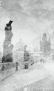 Dimex Charles Bridge Abstract II Fototapete 150x250cm 2 bahnen | Yourdecoration.de