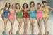 Dimex Charming Ladies Fototapete 375x250cm 5 Bahnen | Yourdecoration.de