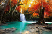 Dimex Deep Forest Waterfall Fototapete 375x250cm 5 Bahnen | Yourdecoration.de