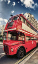 Dimex Double Decker Bus Fototapete 150x250cm 2 Bahnen | Yourdecoration.de