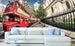 Dimex Double Decker Bus Fototapete 375x250cm 5 Bahnen Sfeer | Yourdecoration.nl