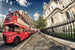 Dimex Double Decker Bus Fototapete 375x250cm 5 Bahnen | Yourdecoration.de