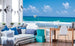 Dimex Empty Beach Fototapete 375x250cm 5 Bahnen Sfeer | Yourdecoration.nl