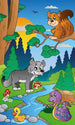 Dimex Forest Animals Fototapete 150x250cm 2 Bahnen | Yourdecoration.de