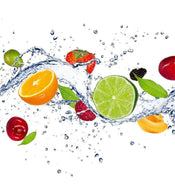 Dimex Fruits in Water Fototapete 225x250cm 3 Bahnen | Yourdecoration.de