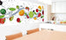 Dimex Fruits in Water Fototapete 375x150cm 5 Bahnen Sfeer | Yourdecoration.nl