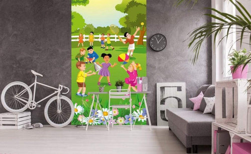 Dimex Kids in Garden Fototapete 150x250cm 2 Bahnen Sfeer | Yourdecoration.nl