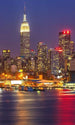 Dimex Manhattan at Night Fototapete 150x250cm 2 Bahnen | Yourdecoration.de